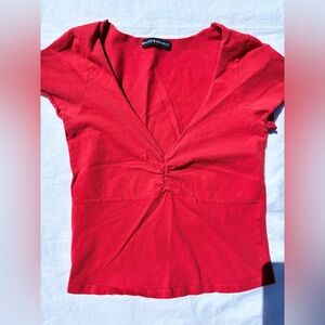 Brandy Melville Red Gina Tee